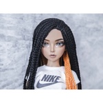 Photo of Парик "Черный+оранжевый" 6-7 Minifee (17см)