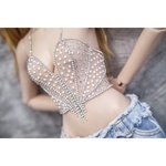 Photo of Корсаж Нюд с серебром и жемчугом