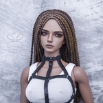 Photo of Парик "коричневый с золотом" 5-6 Iple Fid 14.5см