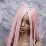 Photo of Парик Персиковый со стразами SD (размеры 7-8-9)