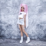 Photo of Парик "Бело-розовый" 6-7 Minifee (17см)