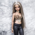 Photo of Парик "Латте" со стразами Парик подходит куклам Minifee Минифи и похожих