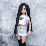 Photo of Парик "Черный Космо" 6-7 Minifee (17см)