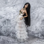 Photo of Корсаж - цветы на бежевом (Золочение поталью) на тело NuFace