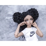 Photo of Парик "черный" гофре 6-7 Minifee 17см