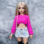 Photo of Кроп Свитер "Розовый Неон"