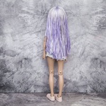 Photo of Парик "Серо-фиолетовый" без страз 6-7 Minifee 17см