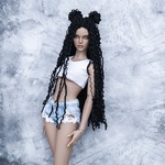 Photo of Парик "Черный" гофре SD 7-8-9