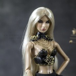 Photo of Ожерелье черное с золотом для Fashion Royalty