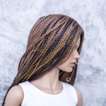 Photo of Парик "Коричневый с золотым" SD 7-8-9