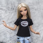 Photo of Футболка черная с рисунком