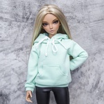 Photo of Худи с капюшоном Мята - с рисунком