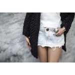 Photo of Кардиган черный без застежки (с блеском)