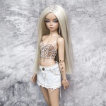 Photo of Парик "Блонд" со стразами (3х цветный)