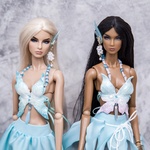 Photo of Корсаж Бабочка - мята/розовый для Nu Face