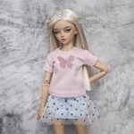 Photo of Футболка розовая пудра с рисунком