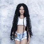 Photo of Парик "Черный" гофре SD 7-8-9