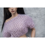 Photo of Кроп-свитер бледно-фиолетовый с нежным блеском