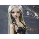 Photo of Корсаж черный бархат с цветами, золоченый поталью