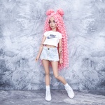 Photo of Парик "Персик" Гофре 6-7 Minifee (голова 17см)