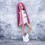 Photo of Парик "Розово-черный" 6-7 Minifee (17см)