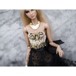 Photo of Корсаж - цветы на бежевом (Золочение Поталью) на классическое ФР тело