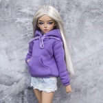 Photo of Худи с капюшоном т. фиолетовый