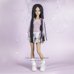 Photo of Парик 6-7 Minifee (17см) длинный черный