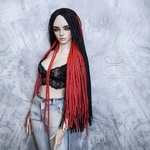 Photo of Парик "черный+красный" SD 7-8-9