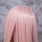 Photo of Парик Персиковый со стразами SD (размеры 7-8-9)