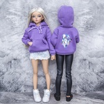 Photo of Худи с капюшоном т. фиолетовый - с рисунком