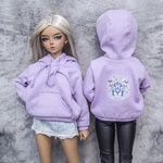 Photo of Худи с капюшоном св. фиолетовый - с рисунком 2