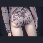 Photo of Боди полупрозрачный с рисунком