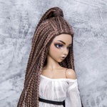 Photo of Парик "2 тона коричневых" 6-7 Minifee (17см)