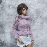 Photo of Свитер лиловый с нежным блеском