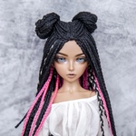 Photo of Парик "Черно-розовый" 6-7 Minifee (17см)