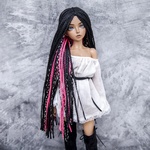 Photo of Парик "Черно-розовый" 6-7 Minifee (17см)