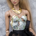 Photo of Корсаж - Птицы (со стеклом) на классическое ФР тело