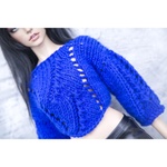 Photo of Кроп Свитер ярко синий