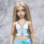 Photo of Корсаж "бабочка аквамарин"