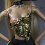 Photo of Корсаж черный с золотом для Fashion Royalty