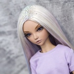 Photo of Парик со стразами - Пастельный блонд 6-7 Minifee (17см)