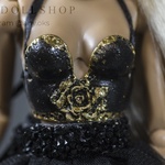 Photo of Корсаж черный с золотым для Fashion Royalty