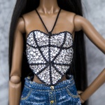 Photo of Корсаж со стразами для Fashion Royalty Nu-Face