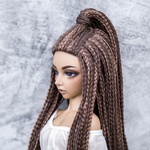 Photo of Парик "2 тона коричневых" 6-7 Minifee (17см)