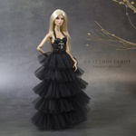 Photo of Корсаж черный с ирисом для Fashion Royalty