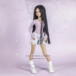 Photo of Парик 6-7 Minifee (17см) длинный черный