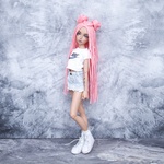 Photo of Парик "Персик" с блестящими нитями 6-7 Minifee (голова 17см)