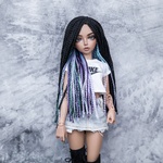 Photo of Парик "Черный Космо" 6-7 Minifee (17см)