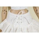 Photo of Юбка белая со шнуровкой